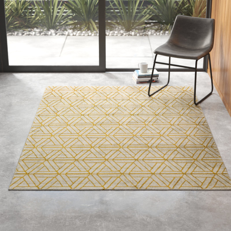 Adelia Mustard/Dark Brown/Gray Area Rug & Reviews AllModern